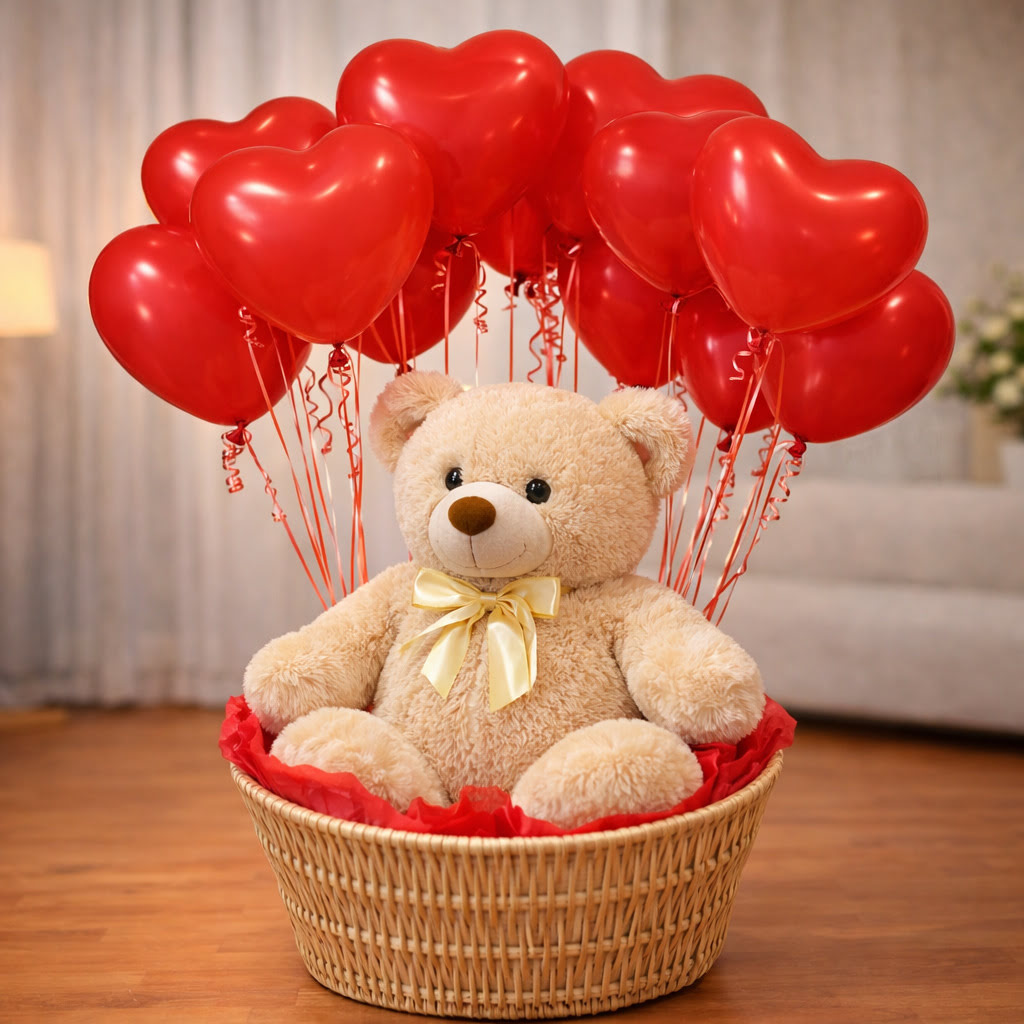 Медведь в корзине